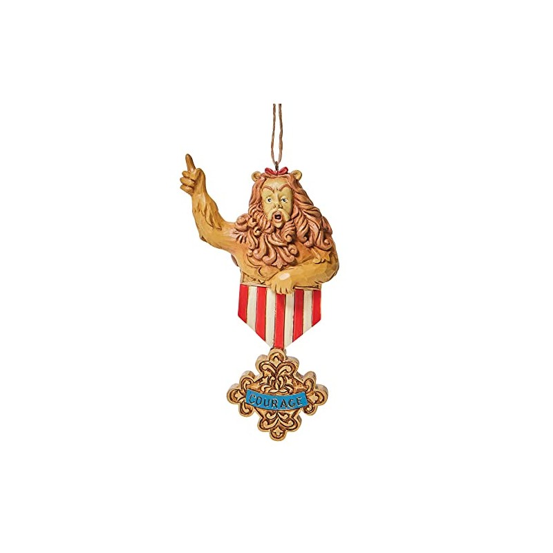 Enesco Jim Shore Wizard of Oz Cowardly Lion Courage Hanging