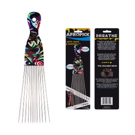 AfroPick Metal Hair Comb (Breathe)