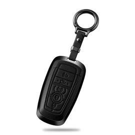 for Ford Key Fob Cover with Keychain Compatible with Explorer Fusion Escape Edge Range Bronco Expedition Mustang F150 (RED)