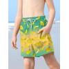 BoysSport Beach Quick DryDrawstring Board ShortsYellow Green BananaSwim Trunks10 Years
