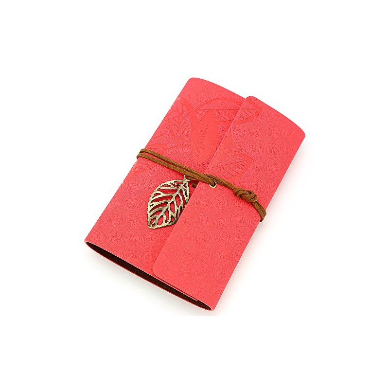 EvZ Vintage Rose PU Leather Cover Loose Leaf Blank Notebook