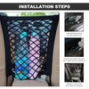 JUSTTOP 2-Layer Car Mesh Organizer, Auto Backseat Pet Kids Barrier