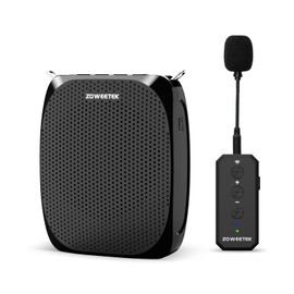 ZOWEETEK ZOWEETEK Voice Amplifier with Wireless Lavalier Microphone for Teachers, Portable Mini Voice amplifier, Wireless Lapel Microphone,Megaphone Speaker System for Classroom, Speech, Meeting,Yoga,Streaming