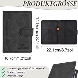 Vaccination Certificate Cover, Passport Cover, Portable Holiday Accessories, Protective Case for Credit Cards, Passport, ID and Travel Documents, Wallet Organiser, Travel Accessories/Cardholder/Travel