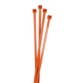 Lumonic 100 x Cable Ties 200 x 4.8 mm I Orange Cable Ties in Industrial Quality I Cable Ties UV Resistant Cable Ties Weatherproof Cable Ties Orange