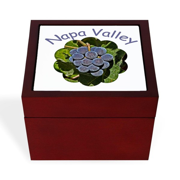CafePress Napa Valley Grapes Keepsake Gift Box Memory Keepsake Jewelry