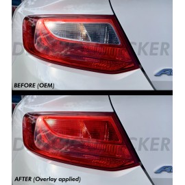 Deliciousticker For Accord Coupe 2013-2015 Red Tail Light Inner Overlays Vinyl Tint Decals