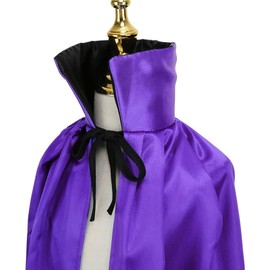 TOONRAIN Unisex Kids Wizard Reversible Cloak Cape with Witch Hat 3 Pcs set 70CM