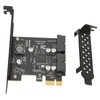 PCIE to USB 3.2 Expansion Card 5Gbps High Speed USB3.2