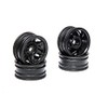 Axial 1.0 Rockster Wheels Black (4): SCX24, AX24, AXI40002