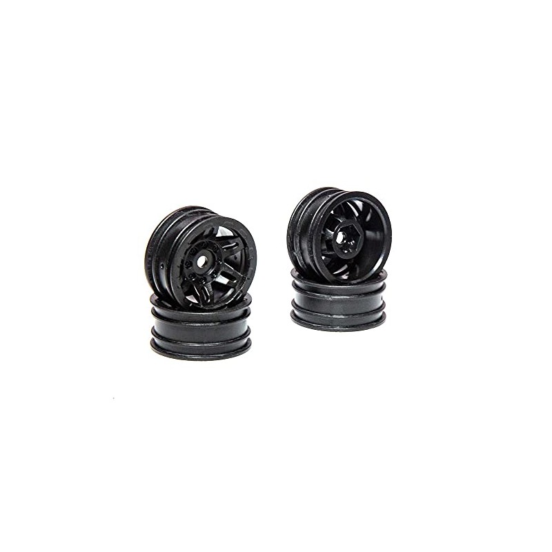 Axial 1.0 Rockster Wheels Black (4): SCX24, AX24, AXI40002