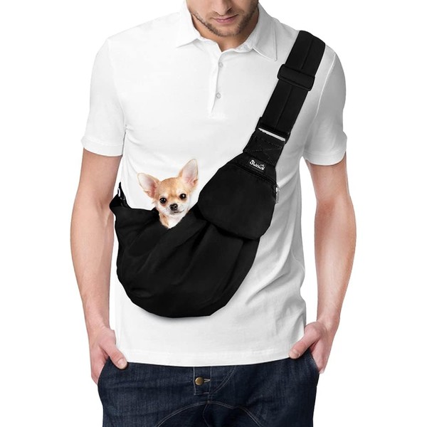 SlowTon Dog Carrier Sling, Thick Padded Adjustable Shoulder Strap Dog