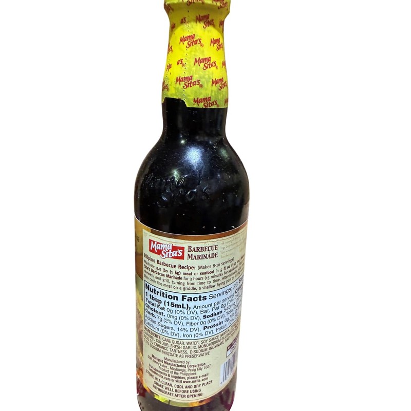 Mama Sitas Barbecue Marinade - 11.83 fl. oz (Pack of