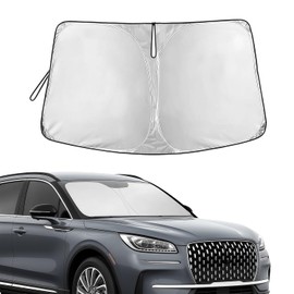 Parasol para Parabrisas, Cubierta Plegable para Ventana Delantera Protector de Visor Solar, Mantiene Fresco el Interior del Coche, Ajuste Universal para Mini Coche Compacto Hatchback (140 cm x
