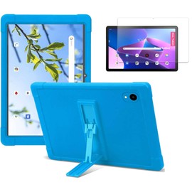 ONN 12.1 inch Tablet Pro Case and Screen Protector Tempered Glass, Silicone Cover Case and Screen Protector for ONN 12.1" Tablet Pro 100146663 (Blue + Glass)