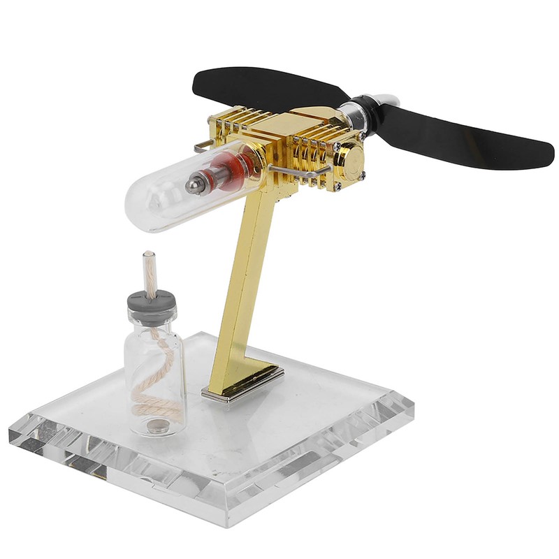 Hot Air Stirling Engine Model Aircraft Propeller Science Experiment Teaching
