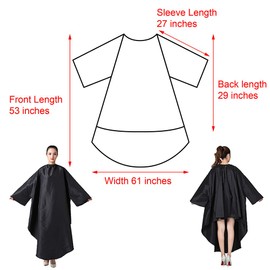 GOGO Barber Cape Haircut Hairdressing Capes Unisex Salon Cape with Sleeves for Salon Hair Cutting Hairdresser