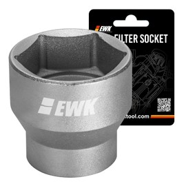 EWK 24 / 36mm Low Profile Oil Filter Socket, Fuel Filter Cap Removal Tool for 6.0L, 6.4L, 7.3L Ford Powerstroke Diesel
