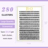 B&Q Pestañas Postizas en Racimos 280PCS Set de Extensiones de