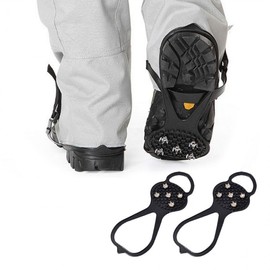 Practical hiking urban type non-slip spike common crampons Black (2 pieces) 2ea