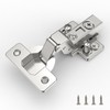 Furniware 2 pcs Soft Close Cabinet Hinges,110°Inset Cupboard Wardrobe Doors