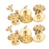 10 Sets Rivets Studs Screw 13mm Chrysanthemum Leathercraft Button Decoration