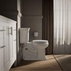 KOHLER Stonewood Quiet-Close Round Toilet Seat, Slow Close Design, Durable