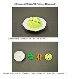 Iwako 38338 - Juego de Gomas de borrar japonesas de Comida China