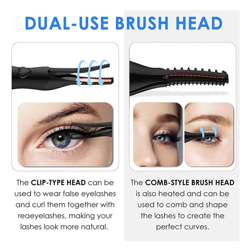 Rizador Enchinador Pestañas Eléctrico Térmico Carga Usb