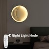 Skylumate Dimmable Moon Wall Sconces 15.8inch 22W Plug in Modern