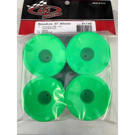 DE Racing Speedline ST Wheels for Associated T5M-T6.1, Tekno ET410, GREEN / 4pcs