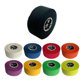 Ringside 1" Athletic Trainers Tape, Cotton Kinesiology Tape for Combat Sports, Adhesive, 30 Foot Rolls, Black