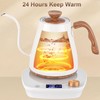 YDDZZM Gooseneck Electric Kettle, Intelligent Temperature Control, Stainless Steel Inner,