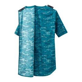 Silverts Mens Adaptive Nightgown - Open Back Cotton Hospital Sleepwear for Elderly - Nightshirt Pajama Top for Disabled Seniors - Home Care Clothing - Camo Plaid MED