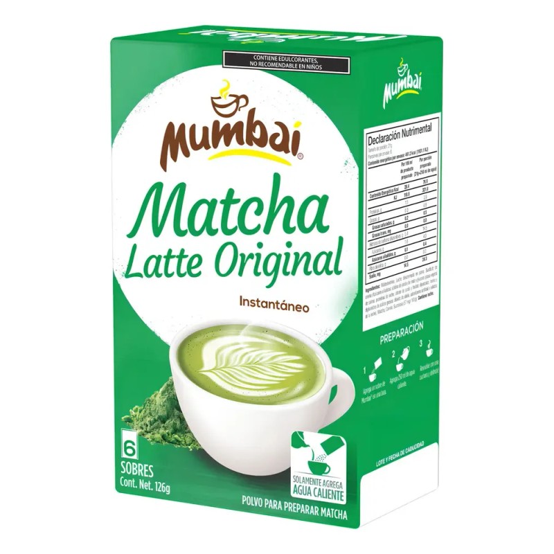Té Mumbai matcha en polvo 126 g 6 u