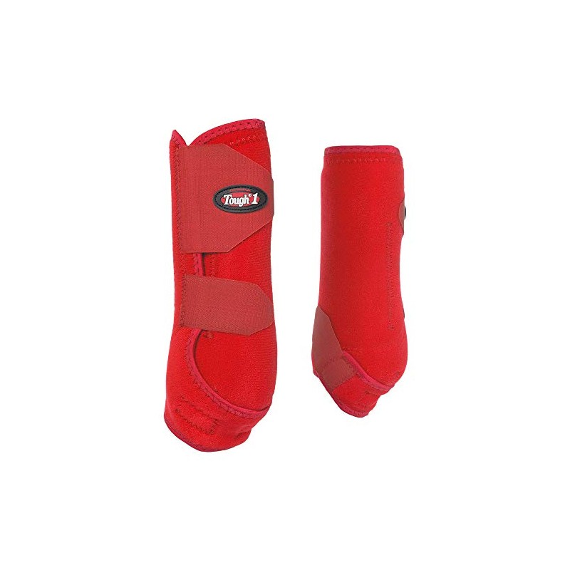 Tough 1 Extreme Vented Sport Boots Set, Red, Large