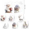 LOKIPA 8 Sheets Christmas Window Stickers Christmas Window Cling Christmas