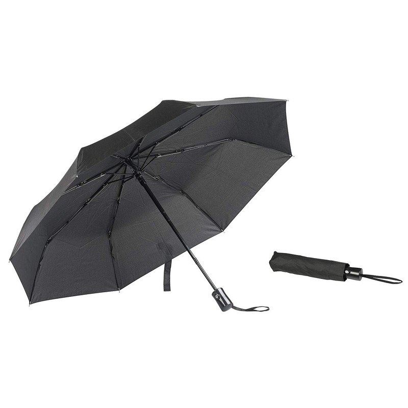 PEARL Pocket umbrella up to 40 km/h, black