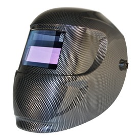 Carrera Welding Helmet with Auto Darkening 1000F Filter (Carbon Fiber)