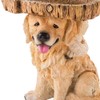 Resin Bird Bath Statue Puppy Tree Ornaments Bird Feeder for