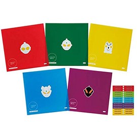 Tsujisel Bandai 2407833 Ultraman Series Rice Ball Wrap, Made in Japan, Red, Green, Yellow, Blue, Purple