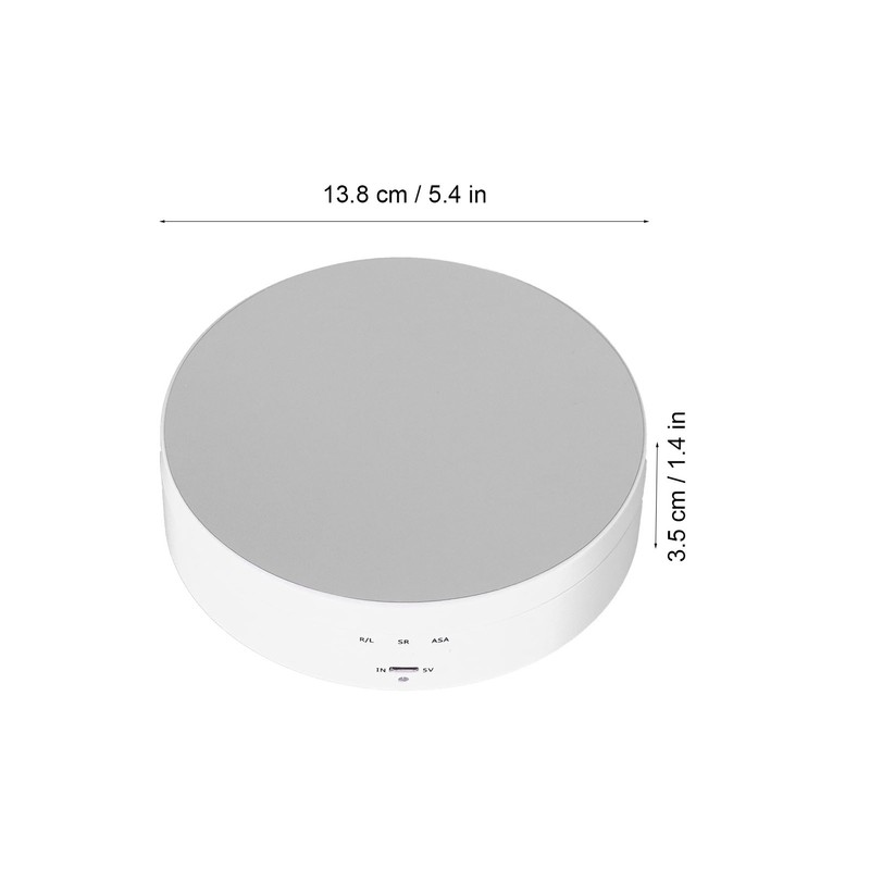Motorized Rotating Display Stand 138mm Electric Rotating Turntable 3 Speed
