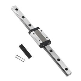KGTCN MGN9H 250 mm Length Mini Bearing Steel Linear Guide Linear Guide Rail with 1 Piece High Precision MGN9H Bearing Slide Block for DIY 3D Printer and CNC Machine