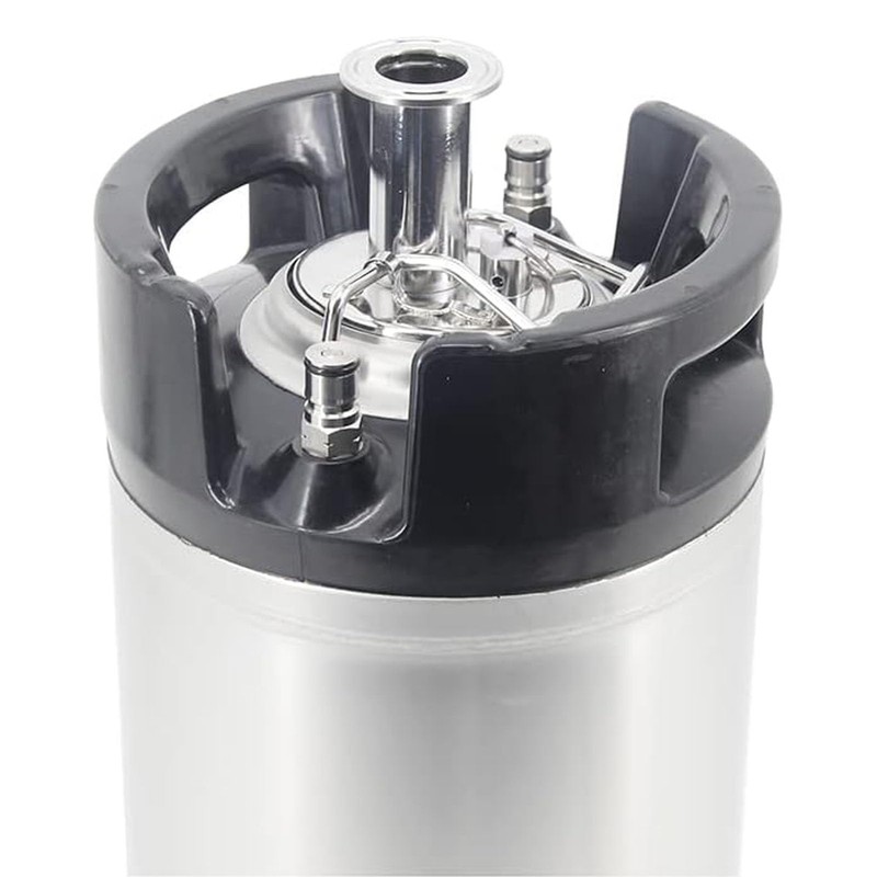 Pyhodi Stainless Steel 1.5in 3 Clamp Corny Keg Lid, Carbonation