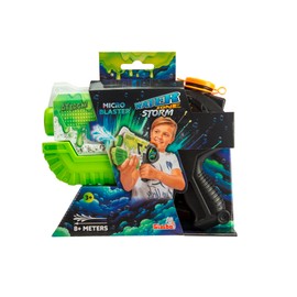 Simba 107276250 Waterzone Storm Micro Blaster, Colour Printed, Pump Mechanism, Tank Volume: 400 ml, Range: 8 m, 21 cm, from 3 Years