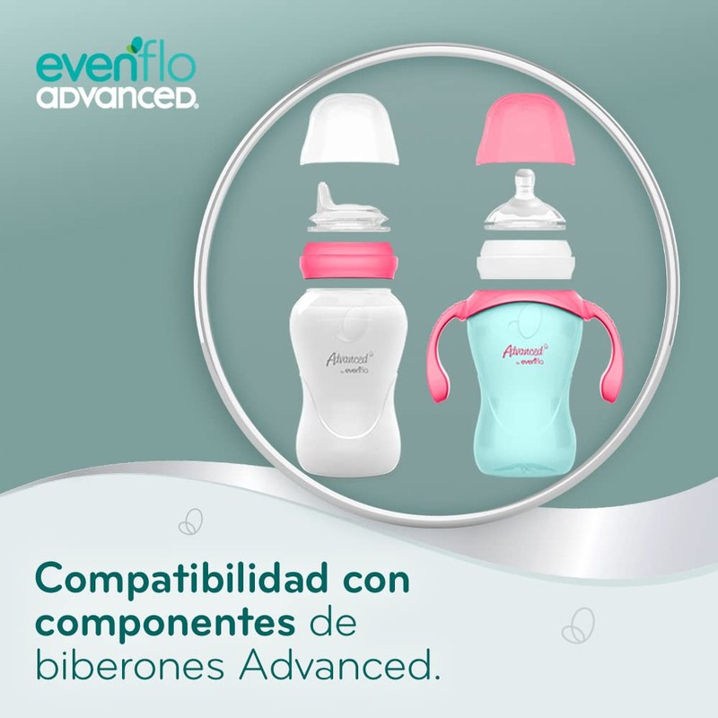 Advanced by Evenflo, Taza Entrenadora Antiderrames, Boquilla con Ultra Suavidad,