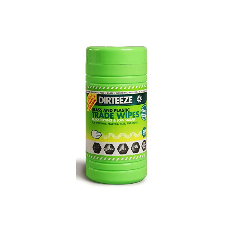 Dirteeze Glass and Plastic Jumbo Wipes
