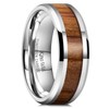 King Will Nature 8mm Real Wood Tungsten Carbide Ring High