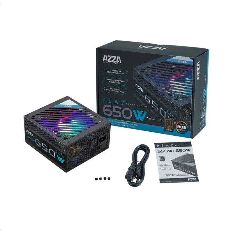 AZZA NEW AZZA 650W 80+ Bronze 120mm Digital RGB PC