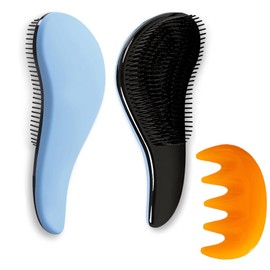 Hair Brush for All Hair Types,Detangle Hairbrush-Glide Through Tangles Knots with Ease,Massaging Scalp,Reduces Breakage,Eliminates Knots,Wet&Dry Hair,for Women Man Kids&Travelling&Pet beauty Hairbrush